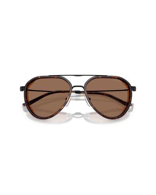 Emporio Armani Black Ea2163 300173 Sunglasses Metal Pilot Normal for men