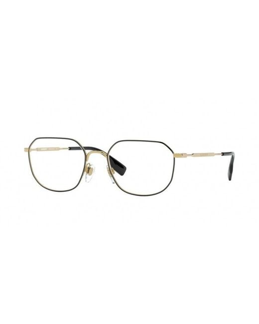 Burberry Black Be1335 1017 Optical Frames Metal Squared for men
