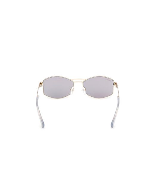 MAX&Co. Black Mo0139 32X Sunglasses Metal Geometric Normal