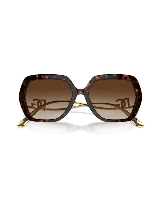 Dolce & Gabbana Black Dg4468B 502/13 Sunglasses Acetate Geometric Normal Shaded