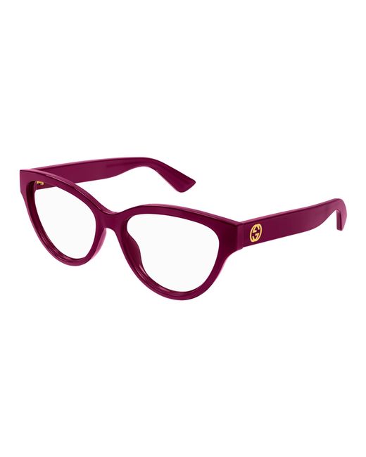 Gucci Black Gg1581O 003 Optical Frames Injected Transparent Round