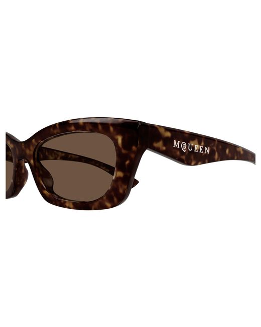 McQueen Black Am0474S 002 Sunglasses Acetate Squared