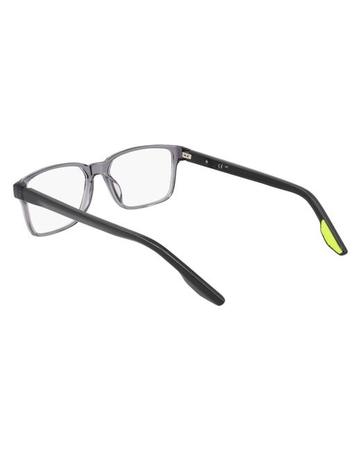 Nike Black 7160 027 Optical Frames Recycled Pet Squared Normal Photochromatic for men