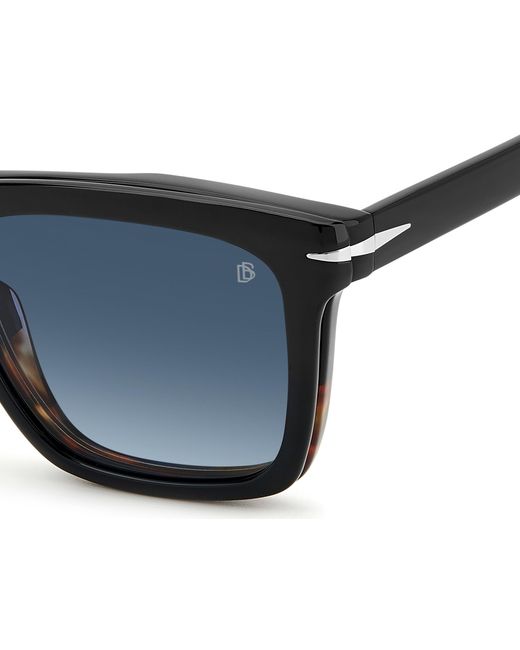 David Beckham Black Db 7000/Cs 37N/Z7 Sunglasses Acetate Squared Polarized Shaded for men