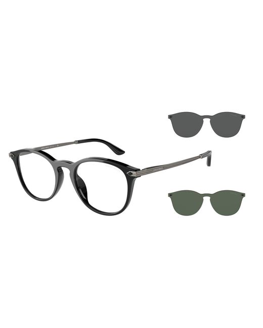 Giorgio Armani Black Ar8159U 50011W Sunglasses Plastic Transparent Pantos for men