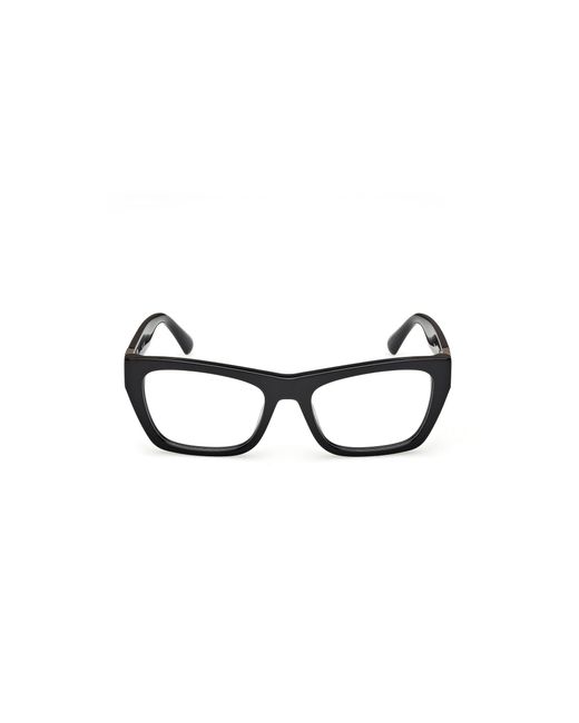 MAX&Co. Black Mo5186 001 Optical Frames Acetate Squared Normal