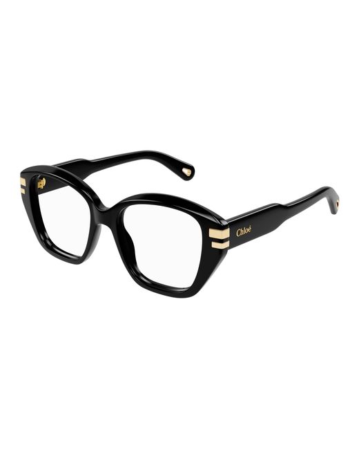 Chloé Black Ch0267O 001 Optical Frames Acetate Transparent Cat Eye
