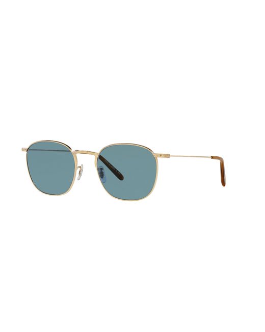 Oliver Peoples Black Ov1285St Goldsen Sun 529256 Sunglasses Titanium Squared Normal for men