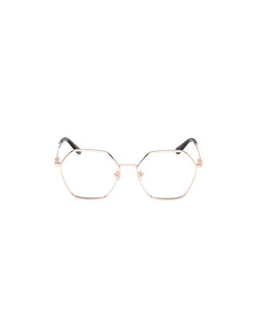 Guess Black Gu50184 028 Optical Frames Metal Geometric Normal