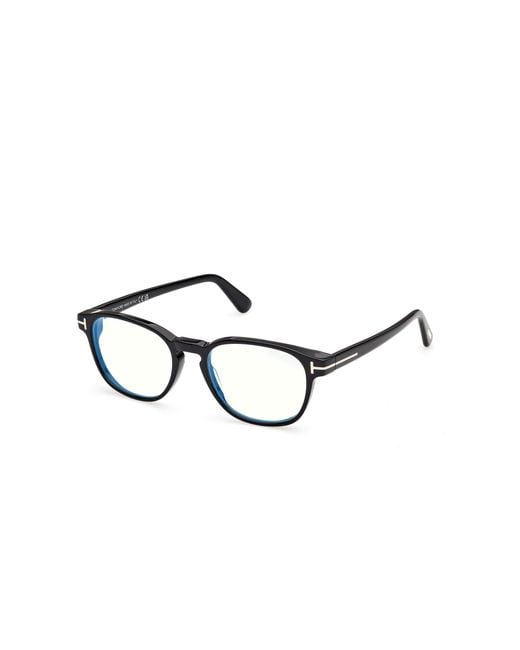 Tom Ford Black Ft6169-B 52 Optical Frames Acetate Round Normal for men