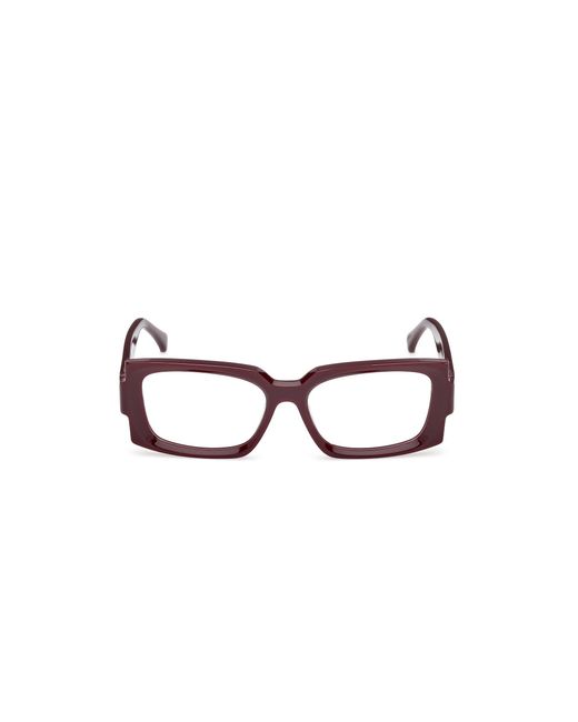 Max Mara Black Mm5189 069 Optical Frames Acetate Squared Normal