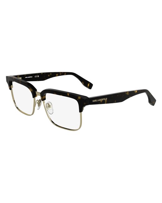 Karl Lagerfeld Black Kl6202 242 Optical Frames Metal Squared Normal for men