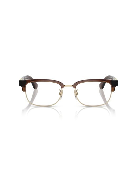 Burberry Black Be2424D 4116 Optical Frames Injected Transparent Squared Normal for men