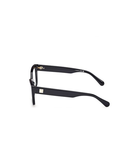 MAX&Co. Black Mo5181 001 Optical Frames Acetate Squared Normal