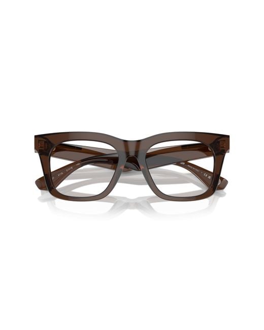 Burberry Black Be2407 4116 Optical Frames Acetate Transparent Squared Normal