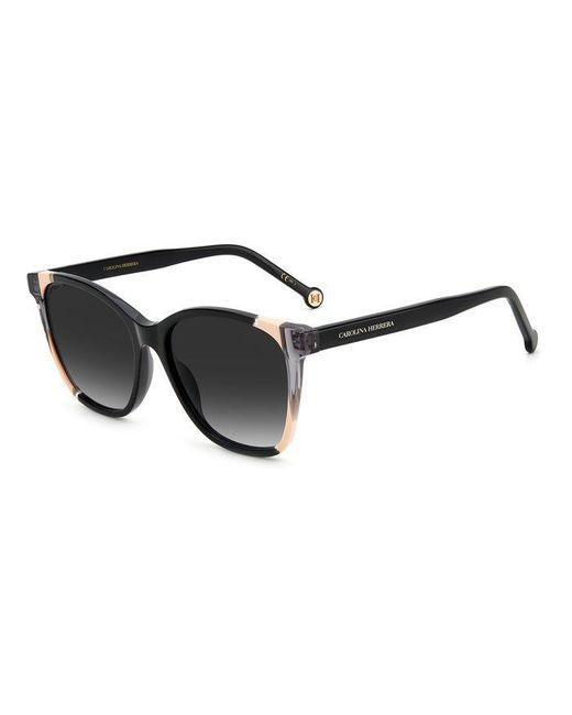 Carolina Herrera Black Ch 0061/S Kdx/9O Sunglasses Plastic Round Shaded