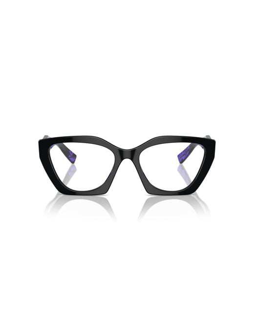 Prada Black Pr 09Yv 19S1O1 Optical Frames Acetate Geometric Normal
