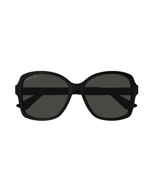 Gucci Black Gg0765Sa 005 Sunglasses Injected Squared