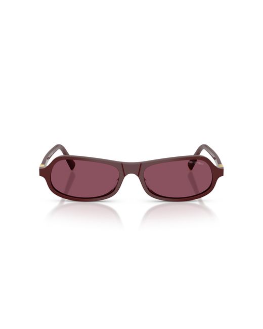 Miu Miu Purple Mu B10Su 26L20Y Sunglasses Acetate Geometric Normal