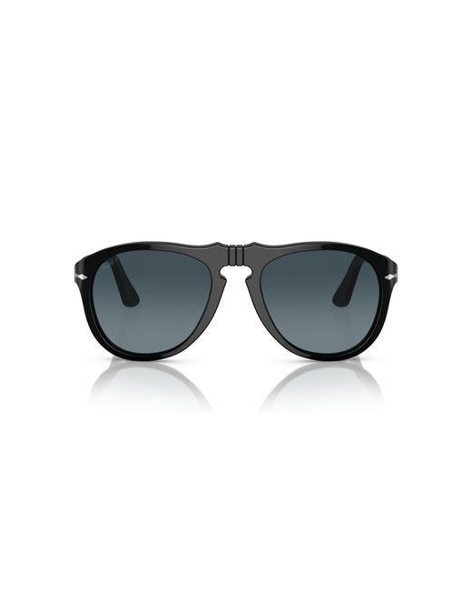 Persol Black Po0649 95/S3 Sunglasses Acetate Pilot Polarized Shaded for men