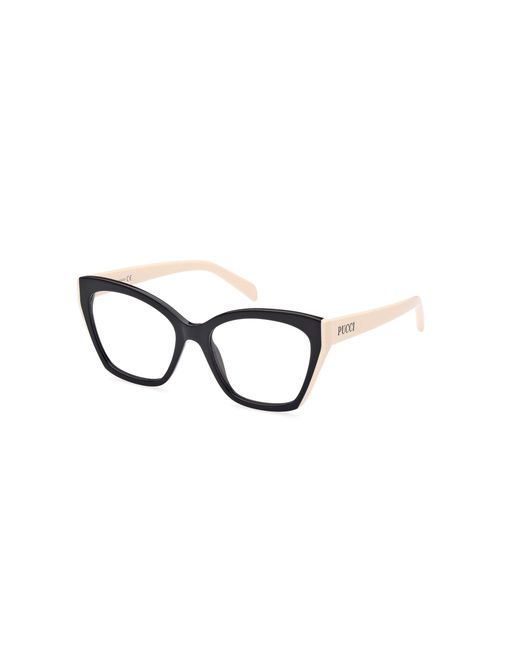 Emilio Pucci Black Ep5216 004 Optical Frames Acetate Butterfly Normal