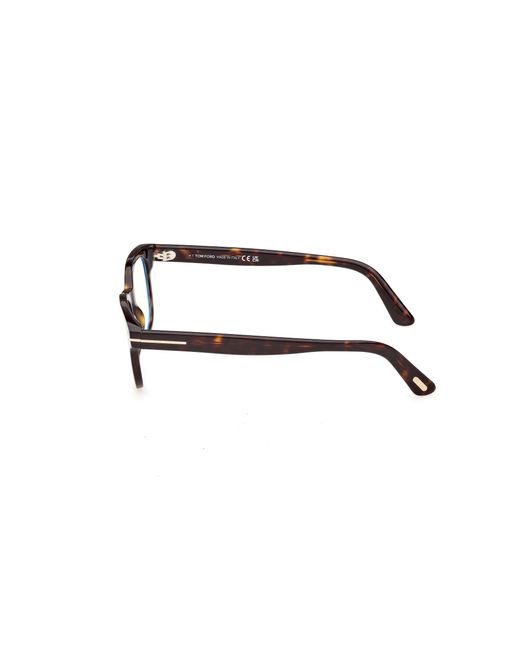 Tom Ford Black Ft6130-B 052 Optical Frames Acetate Squared Normal