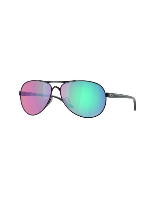Oakley Black Oo4079 Feedback 407953 Sunglasses Metal Round Normal