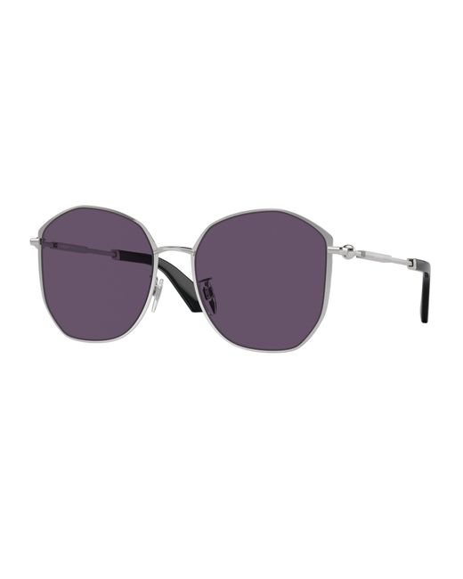 Burberry Purple Be3153D 10051A Sunglasses Metal Geometric Normal