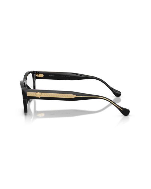 Versace Black Ve3390U Gb1 Optical Frames Acetate Transparent Squared Normal for men