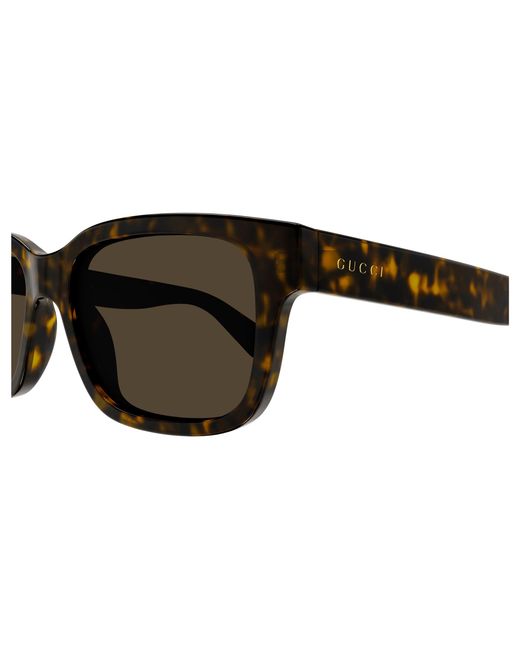 Gucci Black Gg1583S 002 Sunglasses Injected Squared for men
