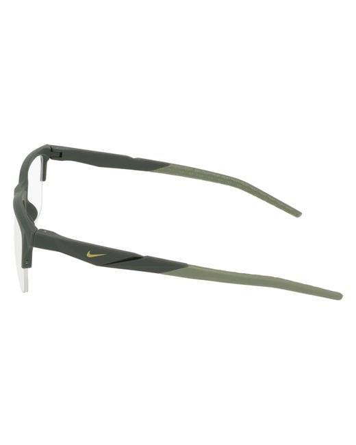 Nike Black 7279 315 Optical Frames Bio-Injected Squared Normal for men