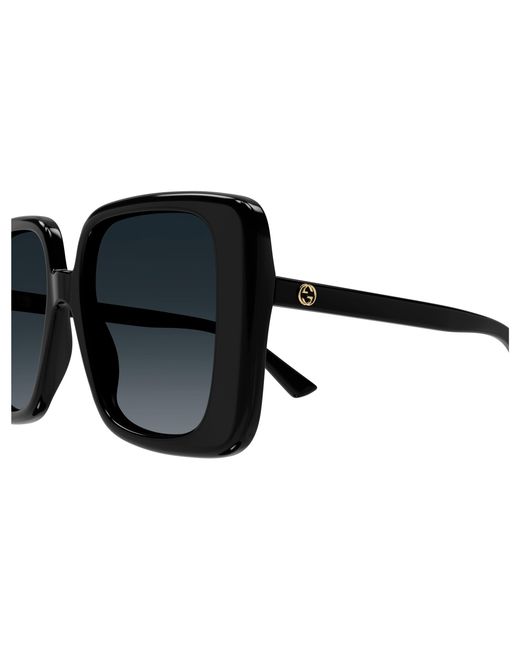 Gucci Black Gg1314S 001 Sunglasses Acetate Squared Normal Shaded