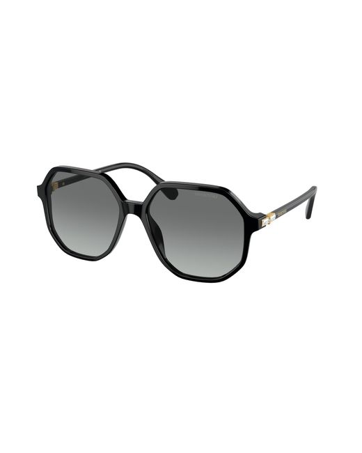 Swarovski Black Sk6003 100111 Sunglasses Acetate Geometric Normal Shaded