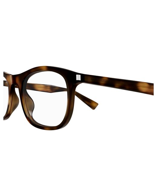 Saint Laurent Black Sl 811 003 Optical Frames Acetate Transparent Squared