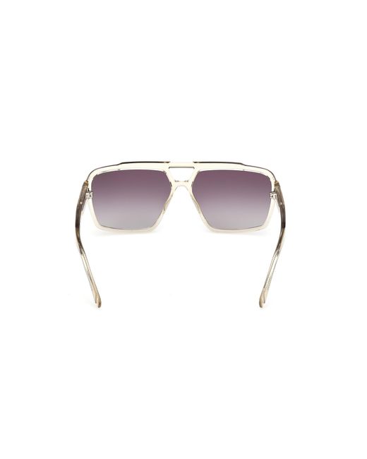 Guess Black Gu00223 57Z Sunglasses Injected Squared Normal for men
