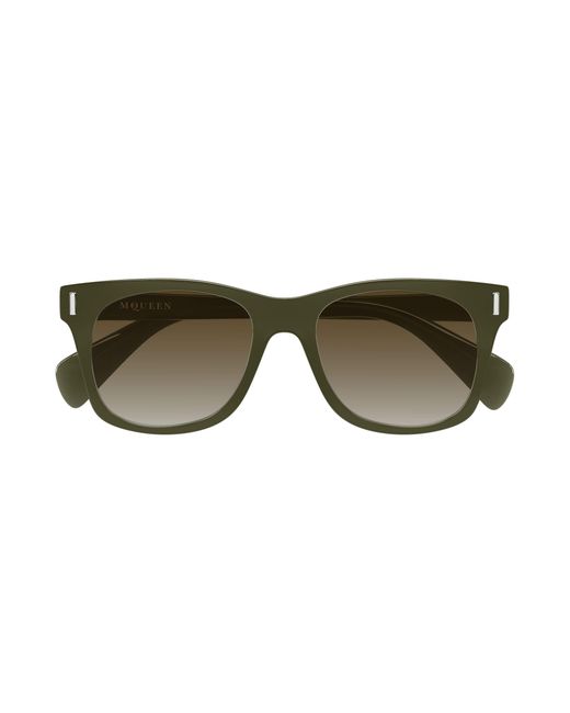 McQueen Black Am0551S 003 Sunglasses Acetate Squared for men