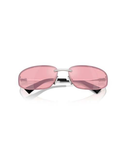 Miu Miu Black Mu A50S 1Bc70J Sunglasses Metal Round Normal
