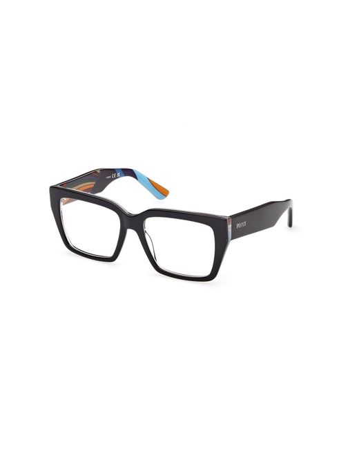 Emilio Pucci Black Ep5284 005 Optical Frames Acetate Squared Normal