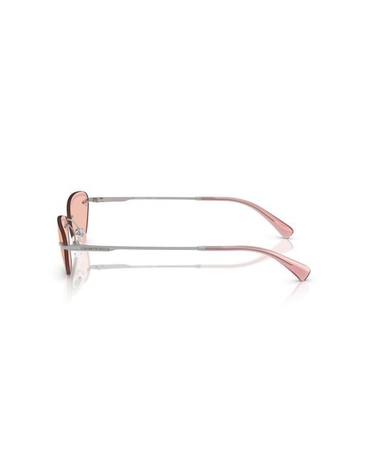 Emporio Armani Black Ea2158 3045/5 Sunglasses Metal Cat Eye Normal