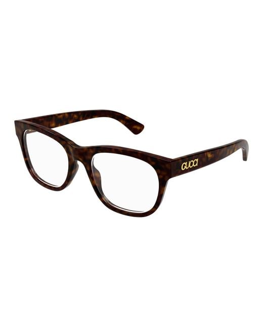 Gucci Black Gg1796O 002 Optical Frames Acetate Transparent Squared for men