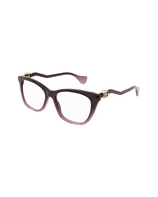 Gucci Black Gg1012O 003 Optical Frames Acetate Transparent Squared