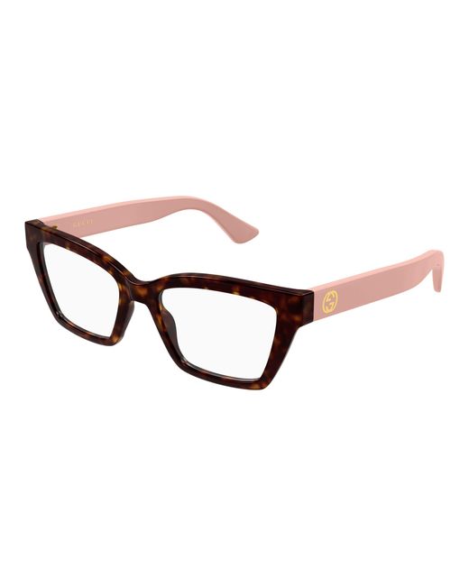 Gucci Black Gg1715O 017 Optical Frames Injected Transparent Cat Eye