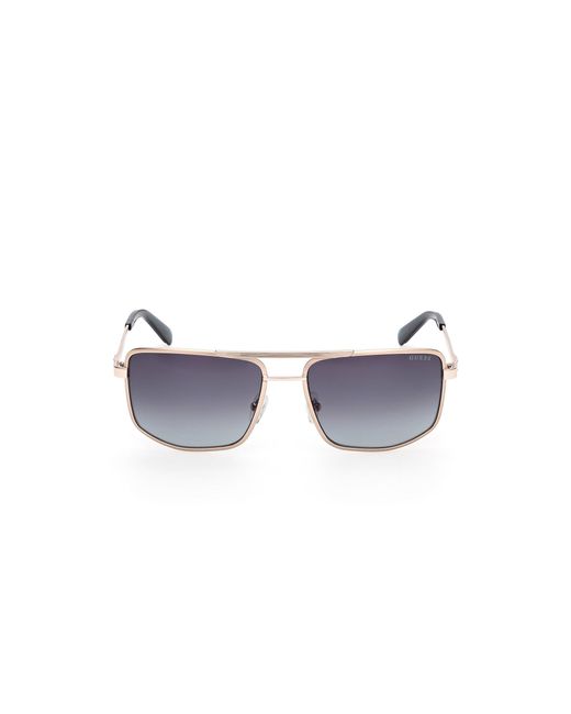 Guess Black Gu00208 33W Sunglasses Metal Squared Normal for men