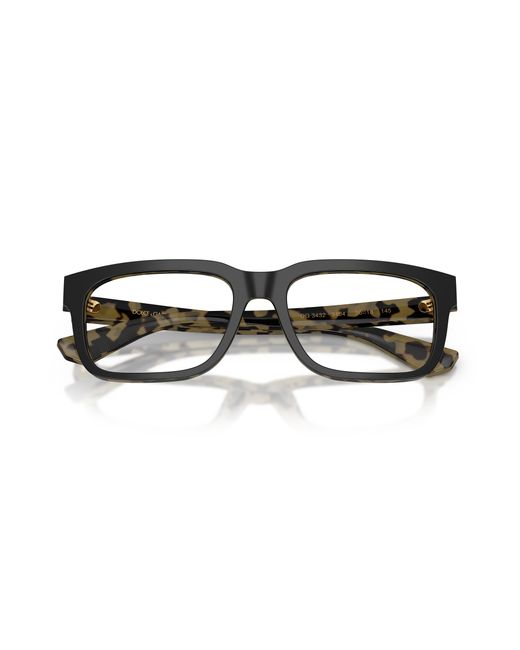 Dolce & Gabbana Black Dg3432 3404 Optical Frames Acetate Squared Normal for men