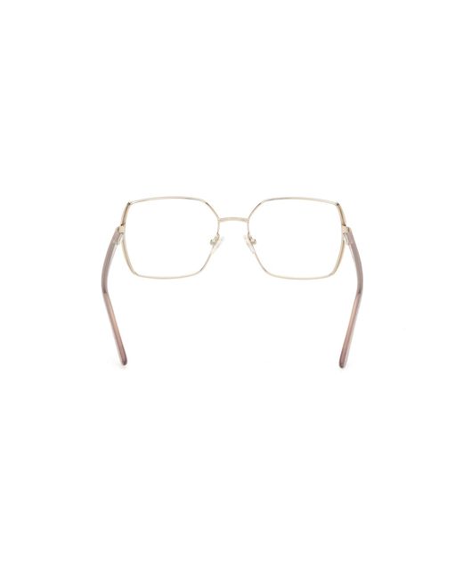 Guess Black Gm50014 059 Optical Frames Metal Squared Normal