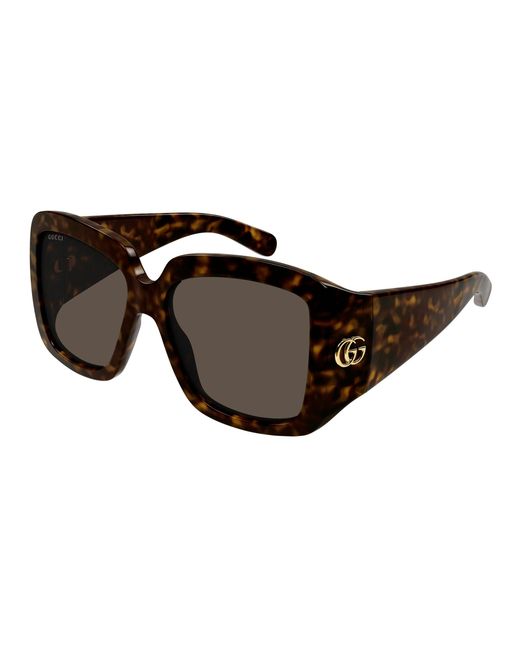 Gucci Black Gg1402Sa 002 Sunglasses Injected Squared Normal