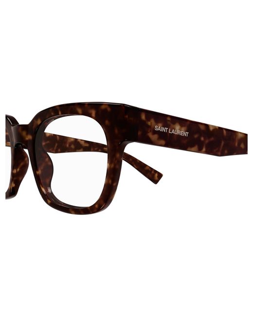 Saint Laurent Black Sl 805 002 Optical Frames Acetate Transparent Round