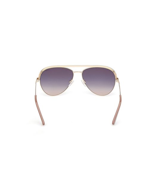 Guess Black Gu00271 32B Sunglasses Metal Smoke Pilot Normal