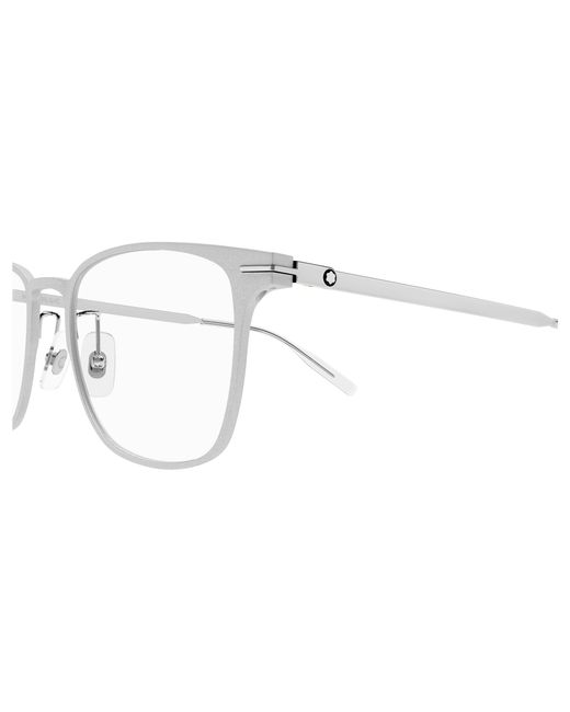 Montblanc Black Mb0397On 003 Optical Frames Metal Transparent Squared for men