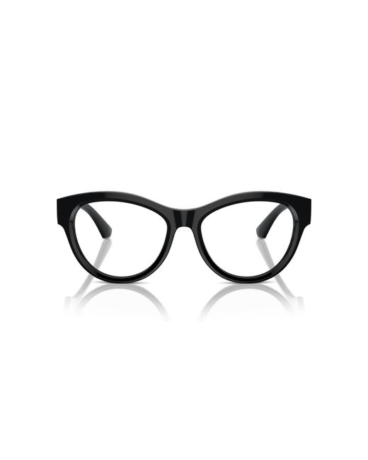 Burberry Black Be2404 3001 Optical Frames Acetate Transparent Round Normal